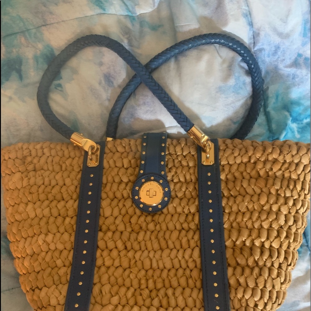 Michael Kors large rare woven straw tote.